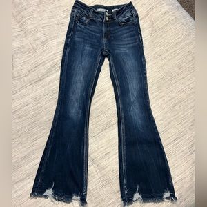 Girls KanCan flare jeans. Size 12 with adjustable waist.